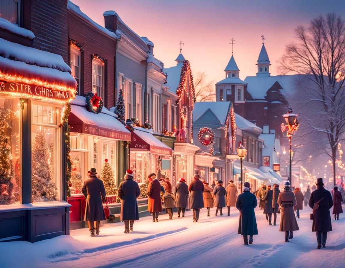 Festive Americana Christmas in a Winter Wonderland