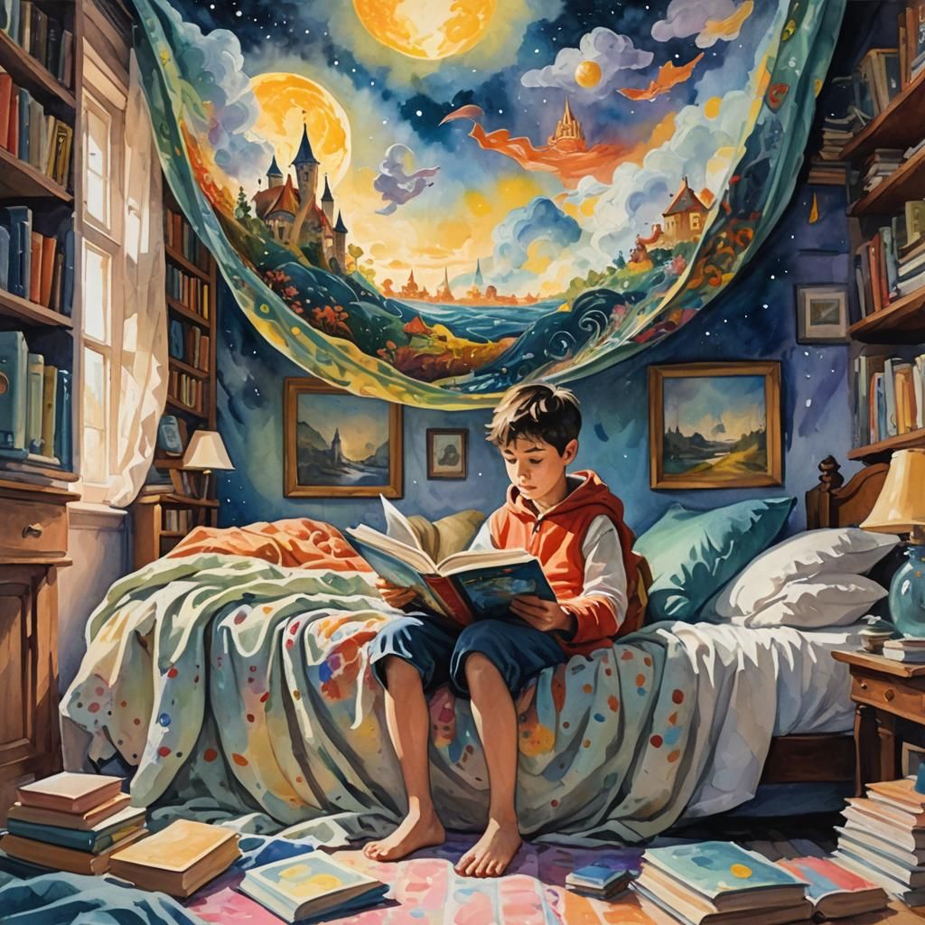 Child's Fantasy Book Comes Alive in Gouache Style