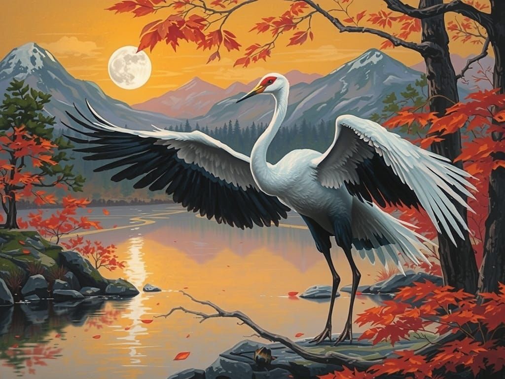 Gentle Nature Scene with Autumn Leaves and Soft Light