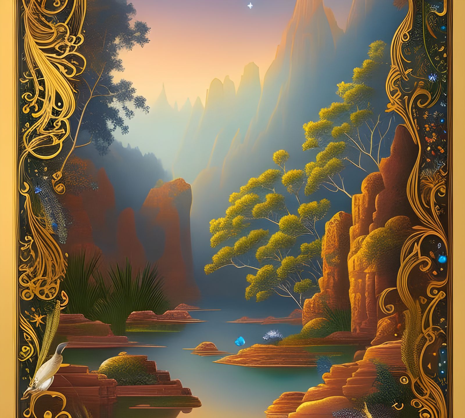 Otherworldly Outback Fantasy Illustration