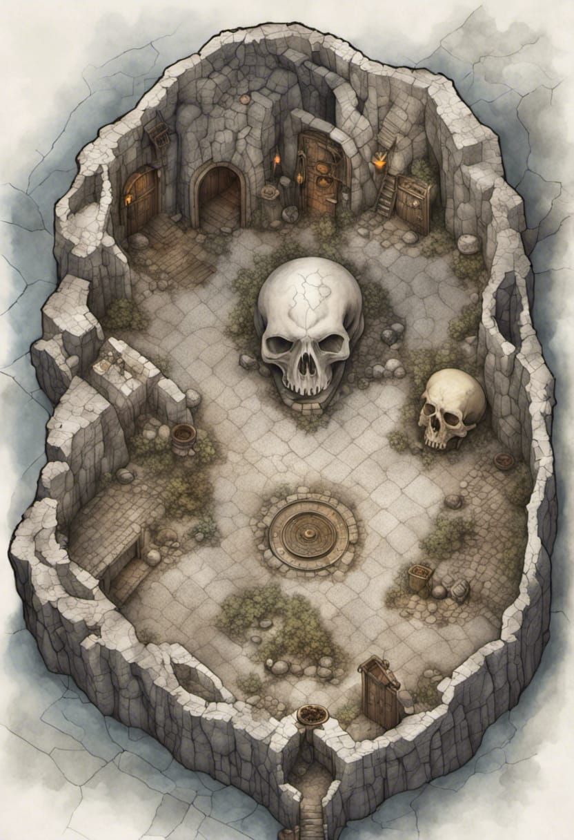 Map: tomb of an ancient giant