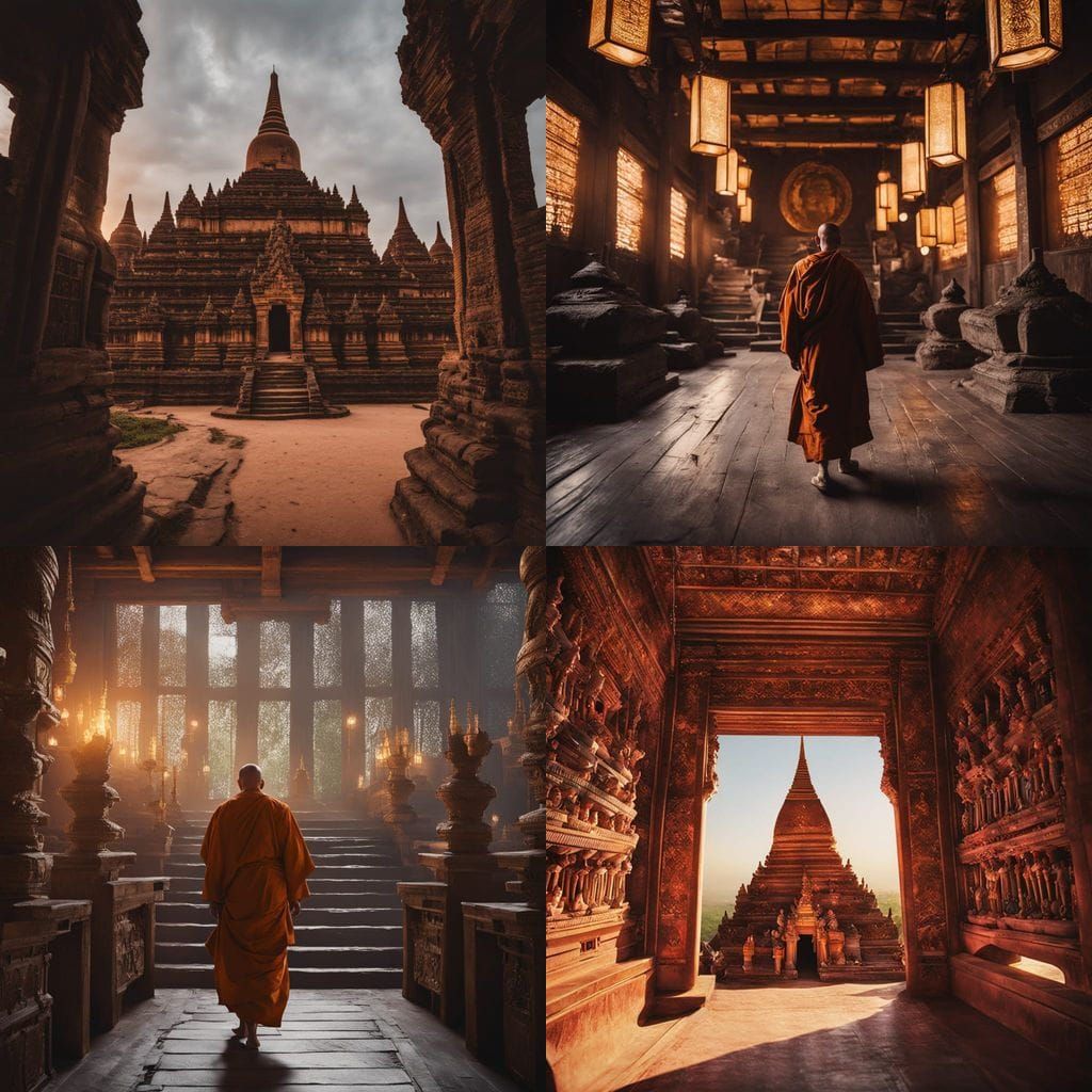 Bagan, Myanmar: Interior of Ancient Structure