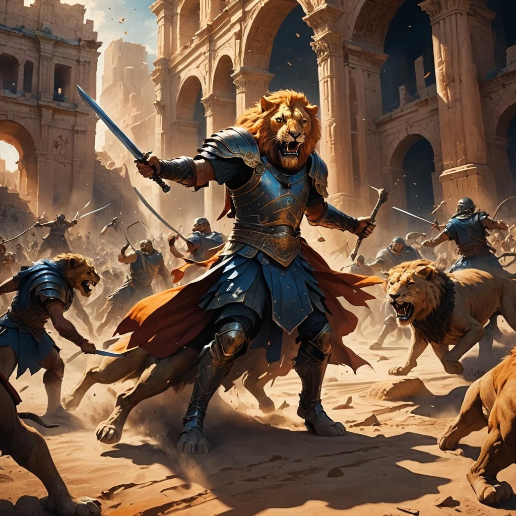 Warrior's Stand: Lions in the Colosseum Arena