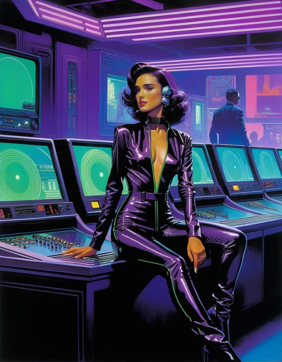 Cyberpunk Girl in Braindance