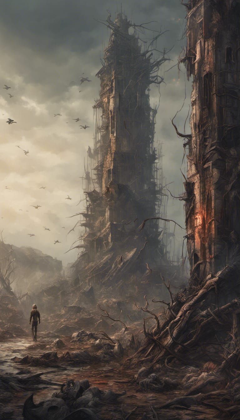 Dark Post-Apocalyptic World Ruined by Elder God