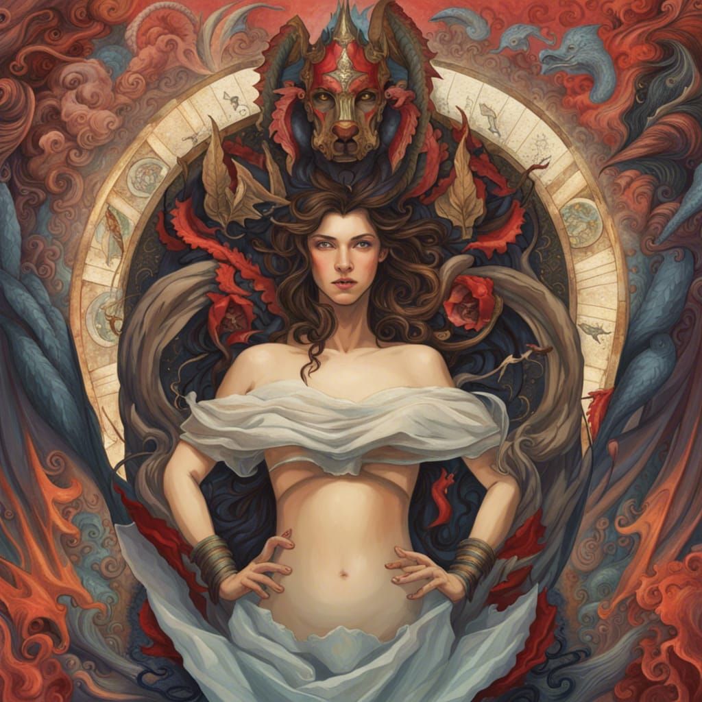 Fantasy Image of a Godlike Figure