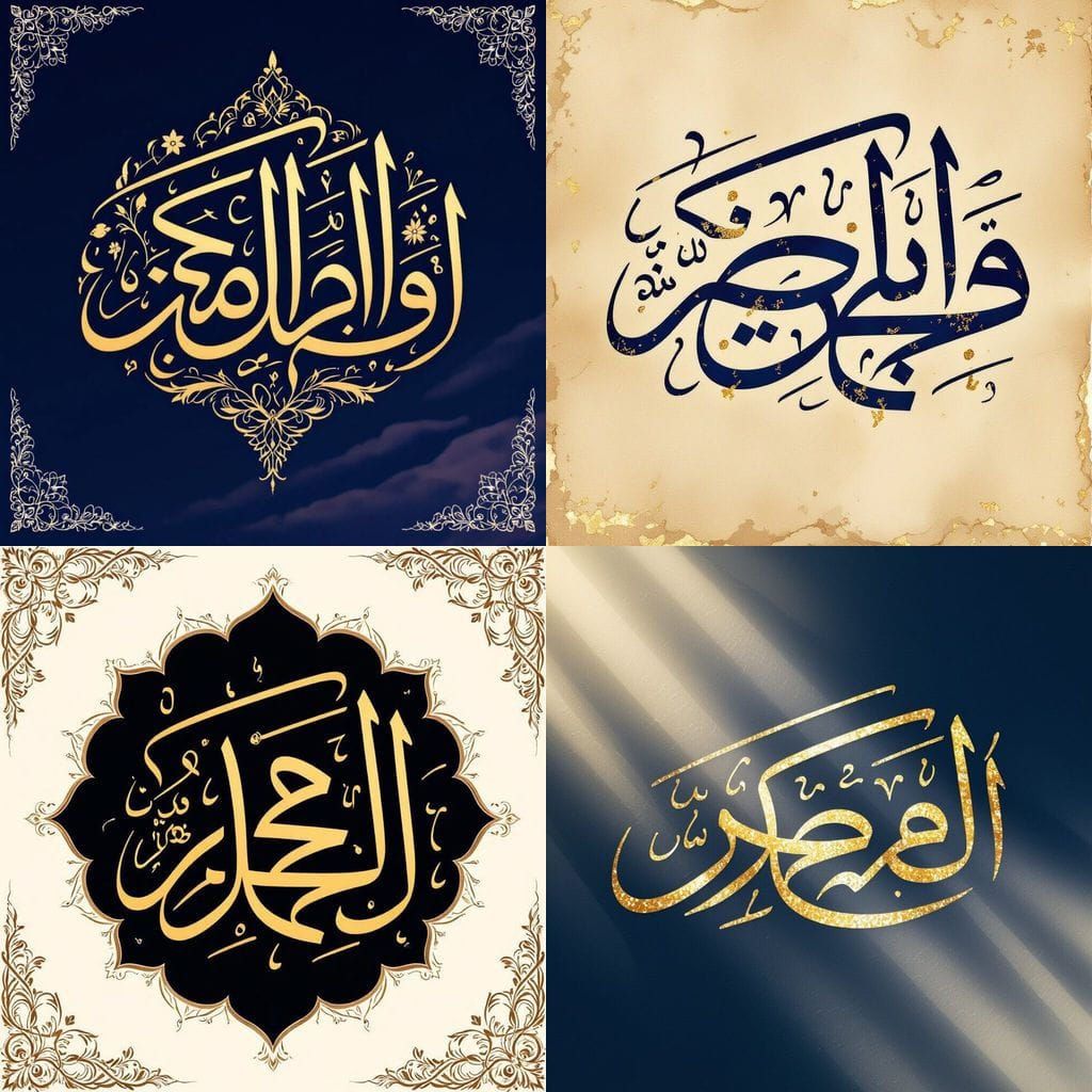 Arabic Calligraphy Art: "Dallil" Script