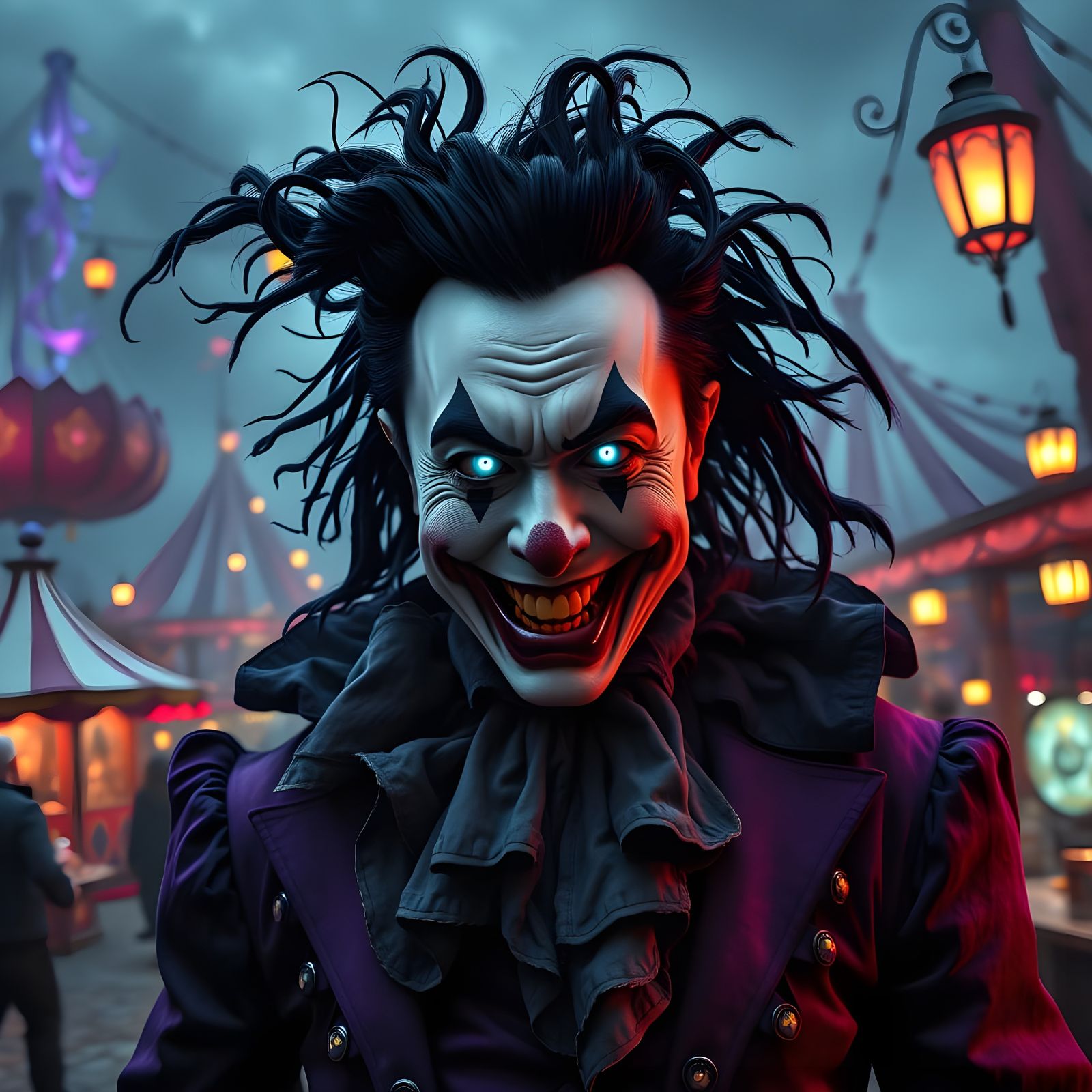 Elon Musk as Dark Carnival Clown