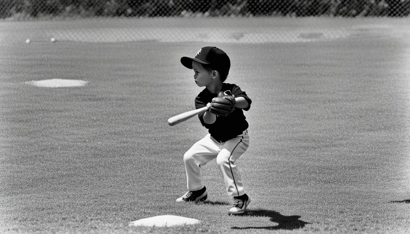 Babie rut playing baseball