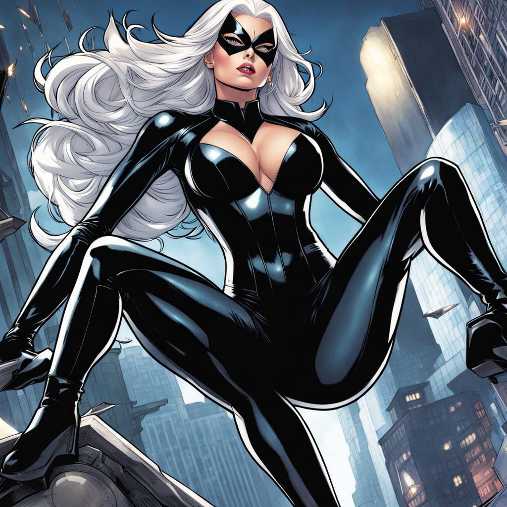 Black Cat's New Suit: A Digital Marvel