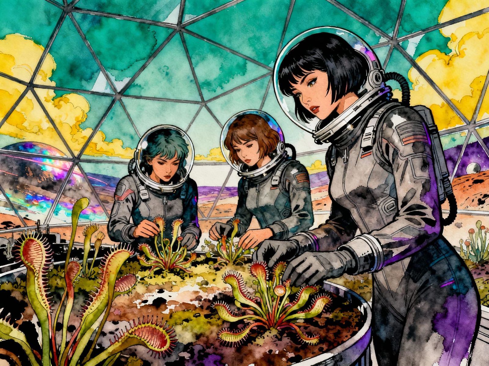 working on a version of that classic geodesic dome shot