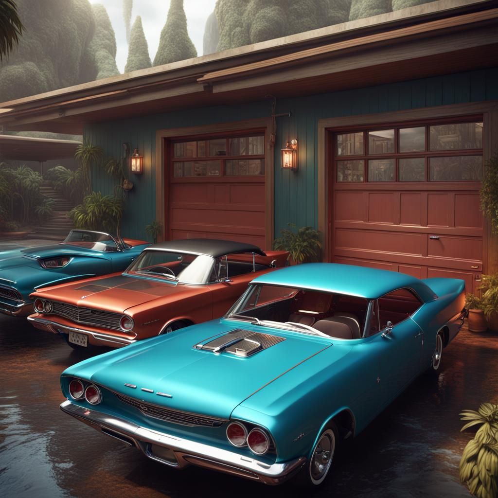 1960s Muscle Cars in a Twenty Car Garage