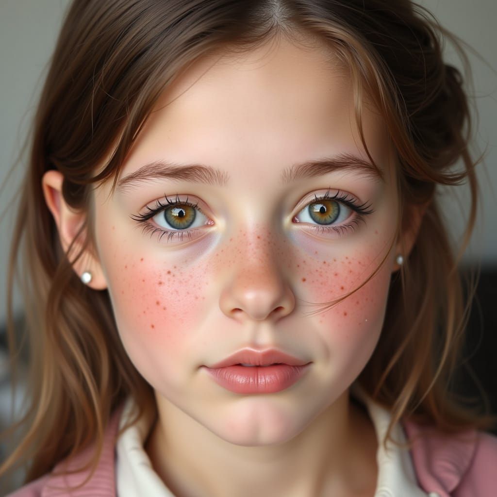 Cute Face With Subtle Freckles