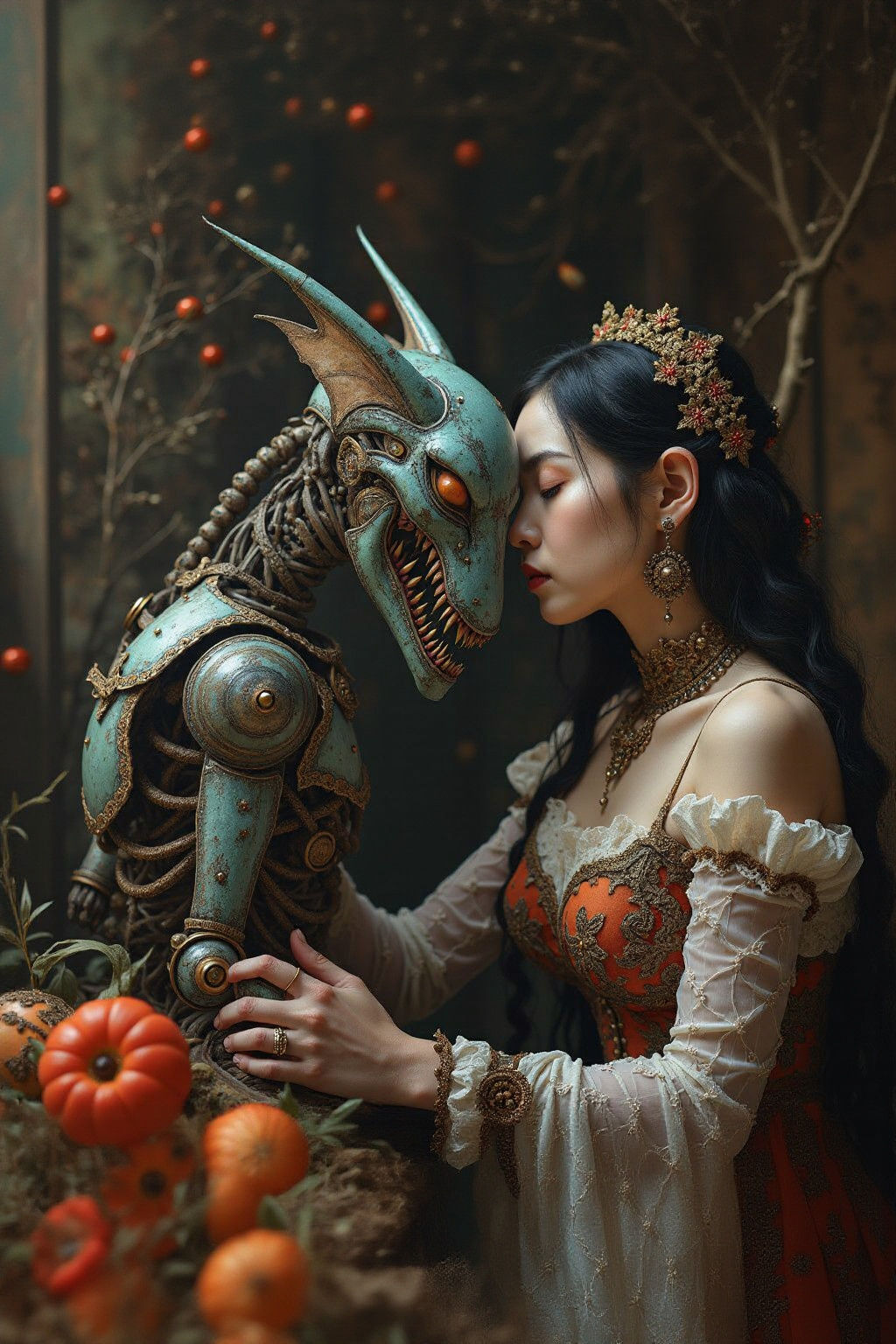 Surreal Mistress and Monster Love Scene