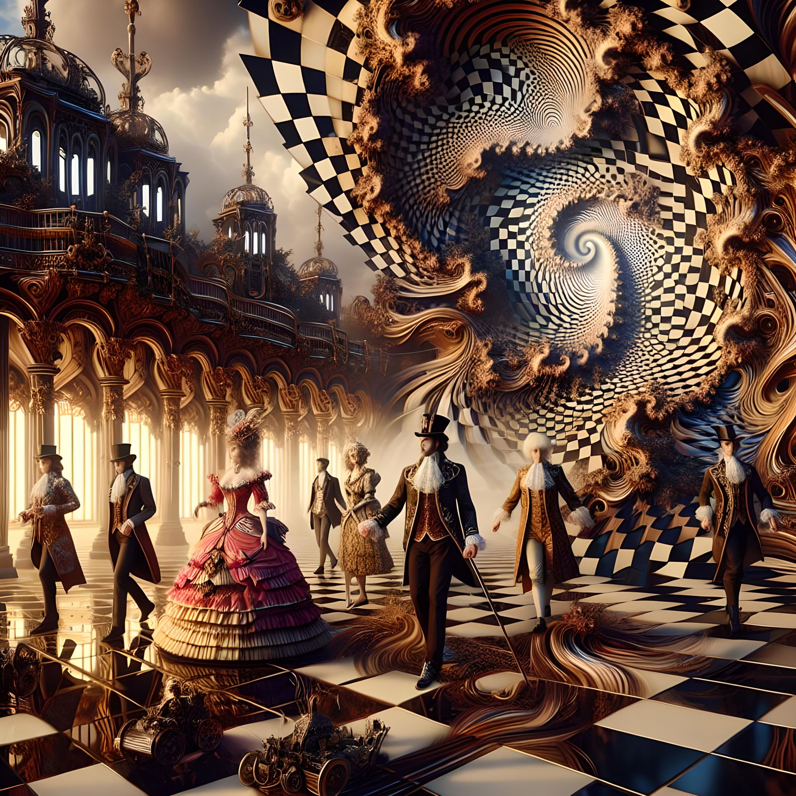 Baroque Illusionary Dream in Victorian Rococo Style