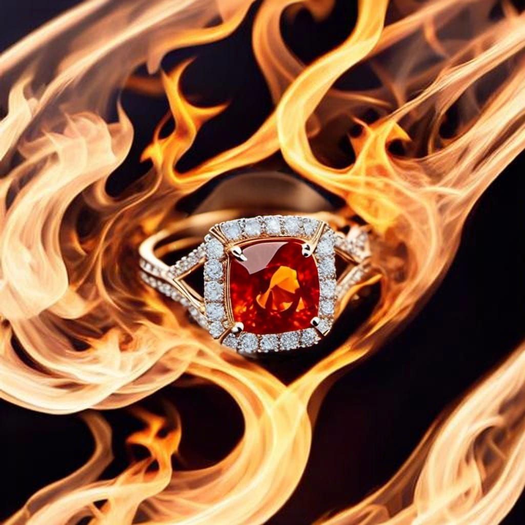 Fiery Diamond Ring: A Blazing Jewel