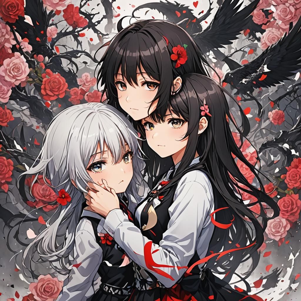 Love and Hate: Anime-Style Visual Art