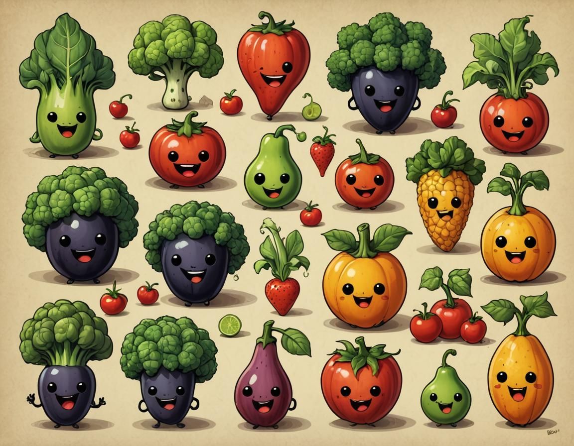 Chibi Fruits & Vegetables