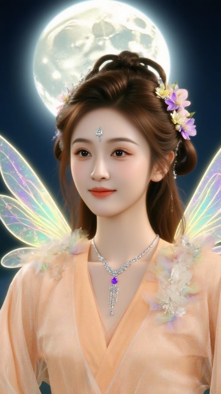 Wu Xuanyi as Ethereal Lunar Fairy Portrait