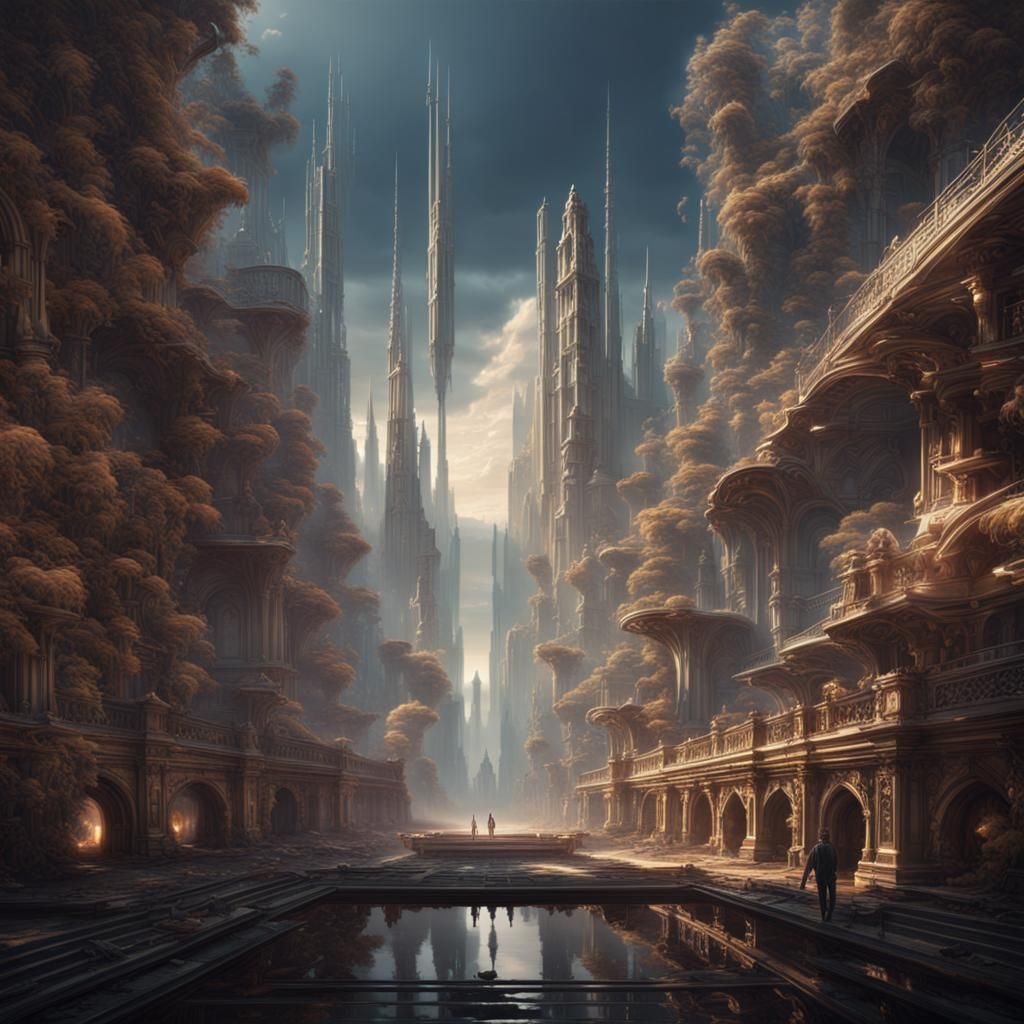 Epic Cinematic Infinity: A Digital Matte Painting