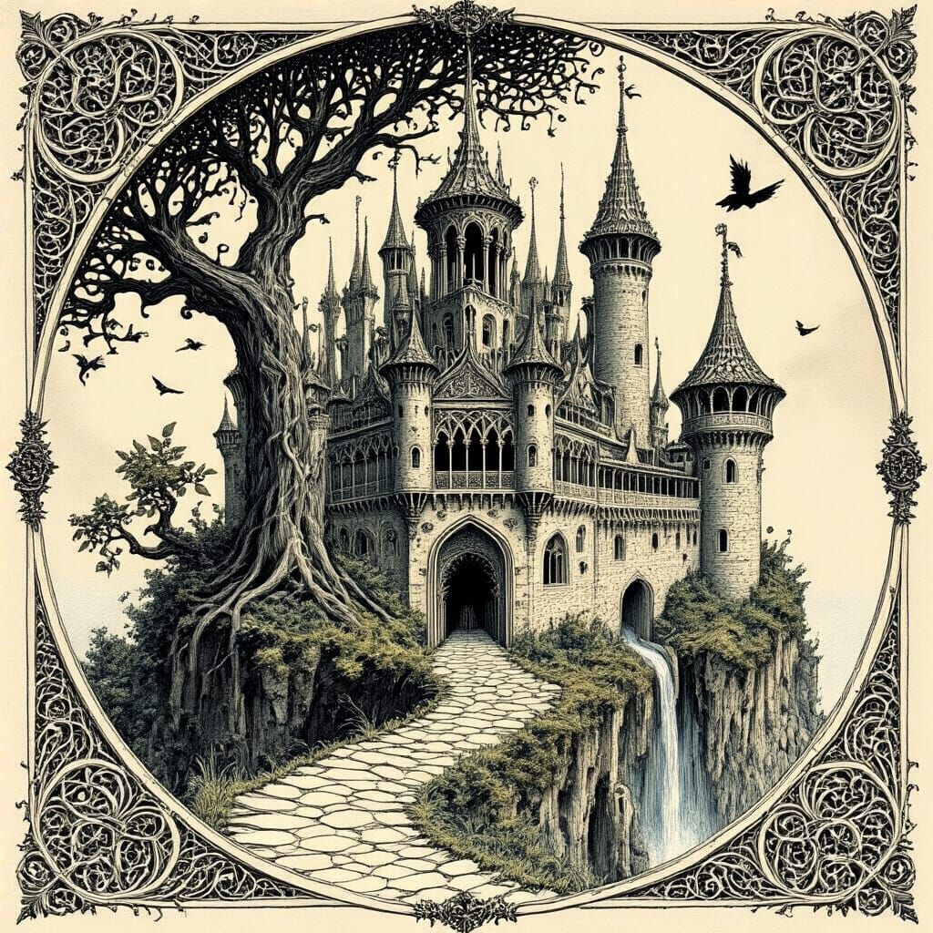Dynamic Fantasy Castle with Filigree and Fairy Shenanigans