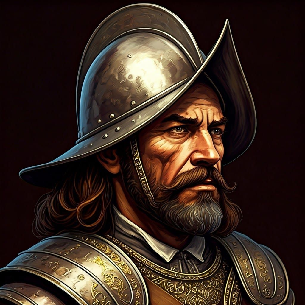 Conquistador Soldier in Historic Armor