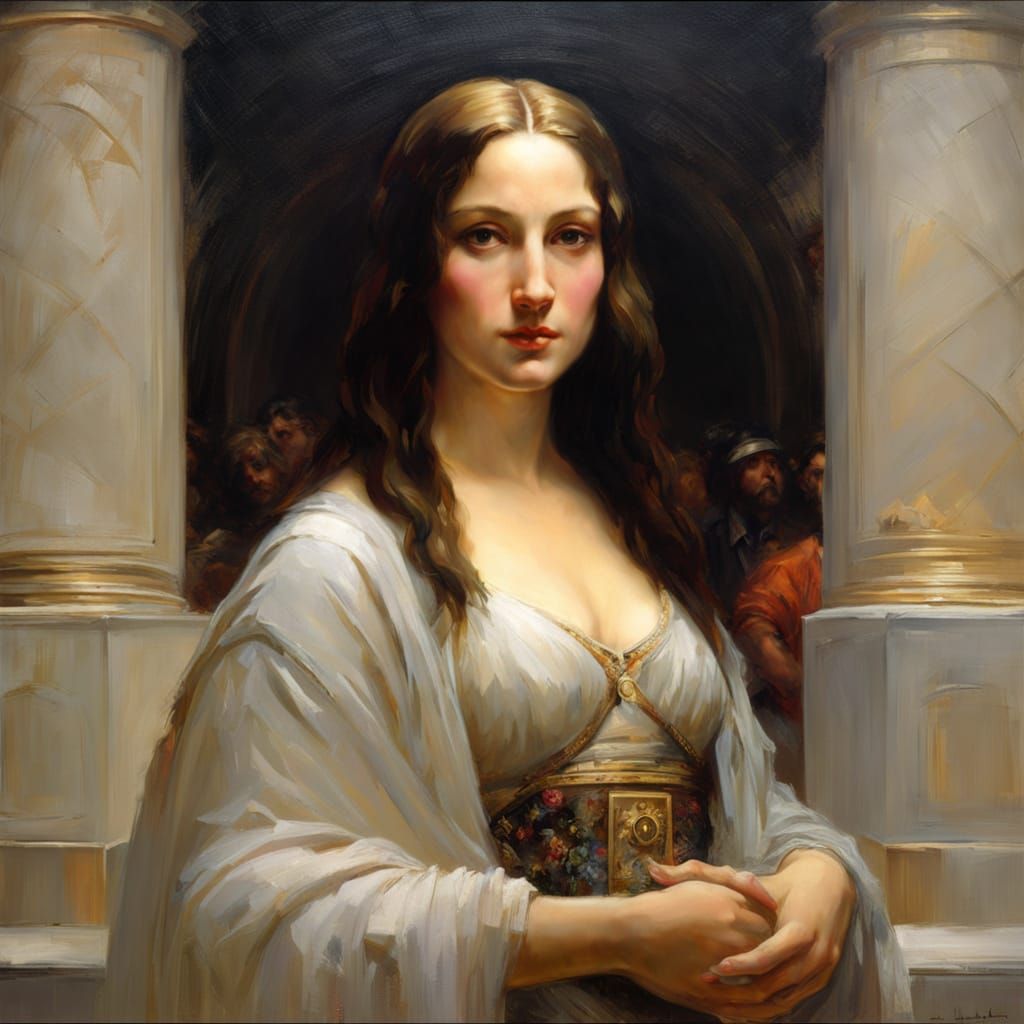 Mona Lisa as a Romantic Painting