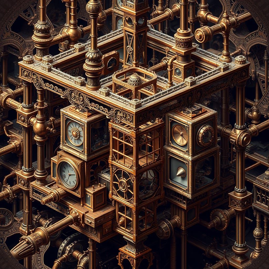 Mind-Bending Cubist Steampunk Masterpiece