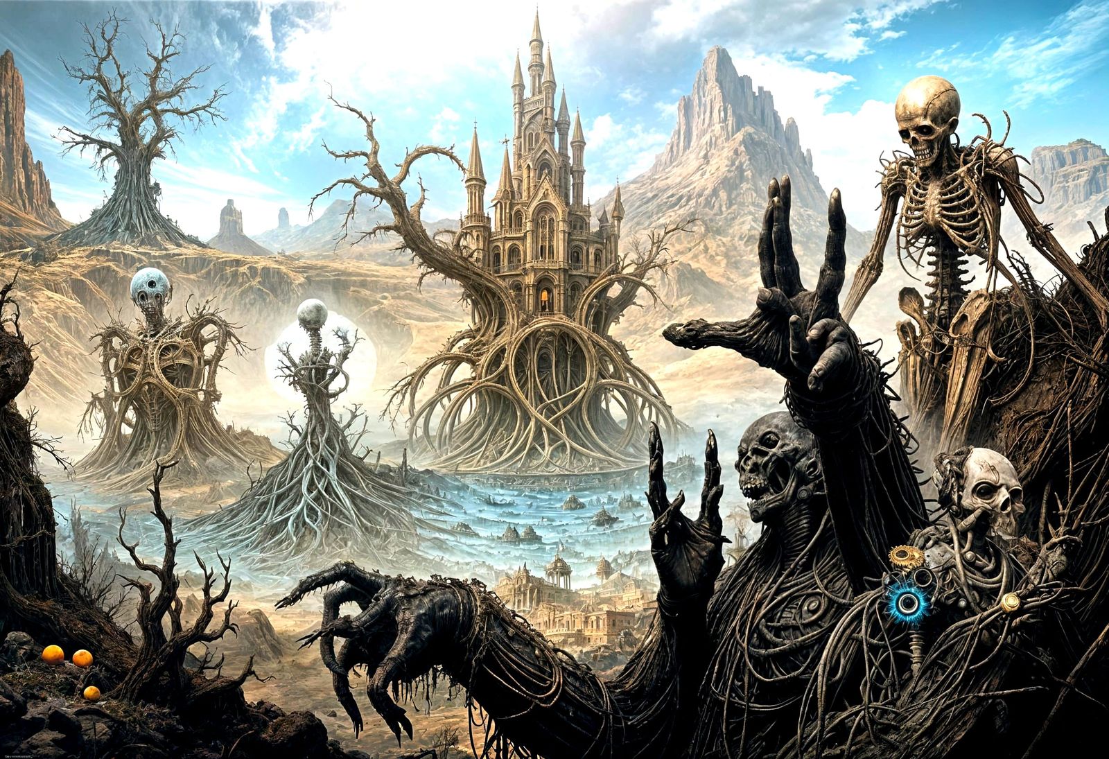 Surreal Planet X Visions in Steampunk Style