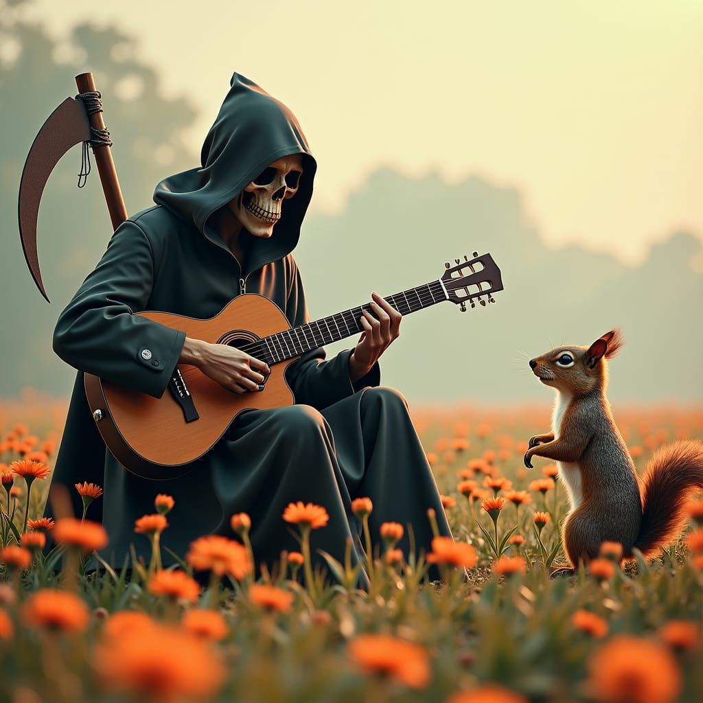 Grim Reaper's Flower Field Acoustic Serenade