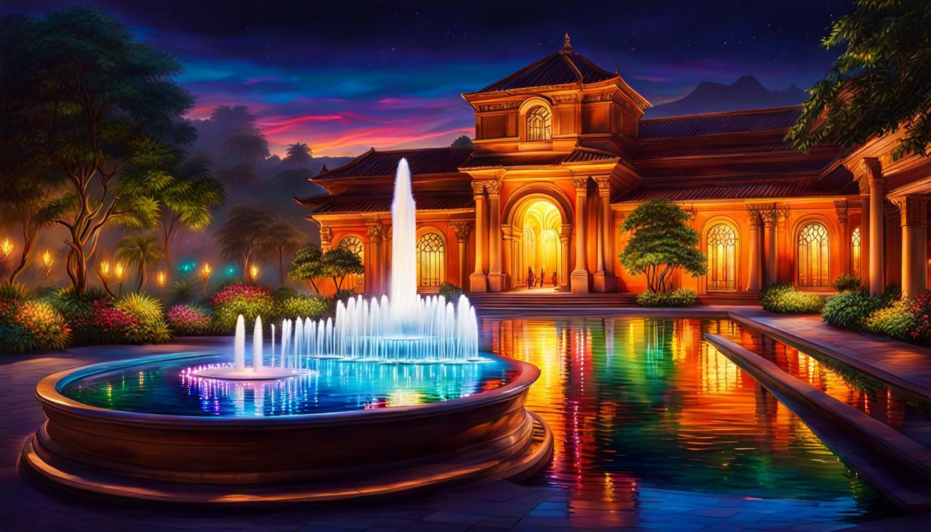 Water Fountain of Lights