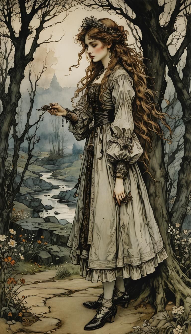 Arthur Rackham: 
"I want a girl with a mind like a diamond."