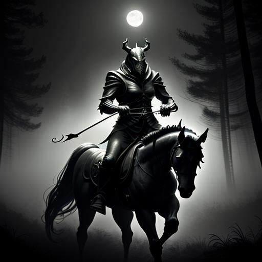 Luigi as Headless Horseman in Eerie Forest