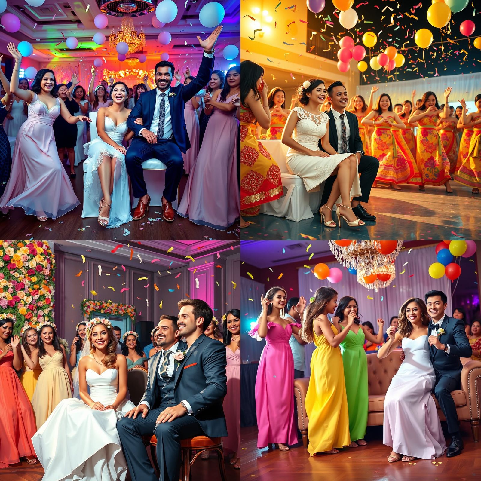 Wedding Dance Celebration for Bride and Groom