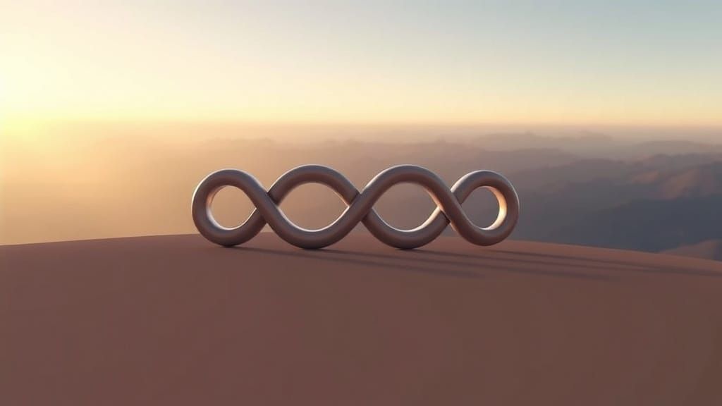 Endless Infinity Symbols Unfurl Across the Horizon