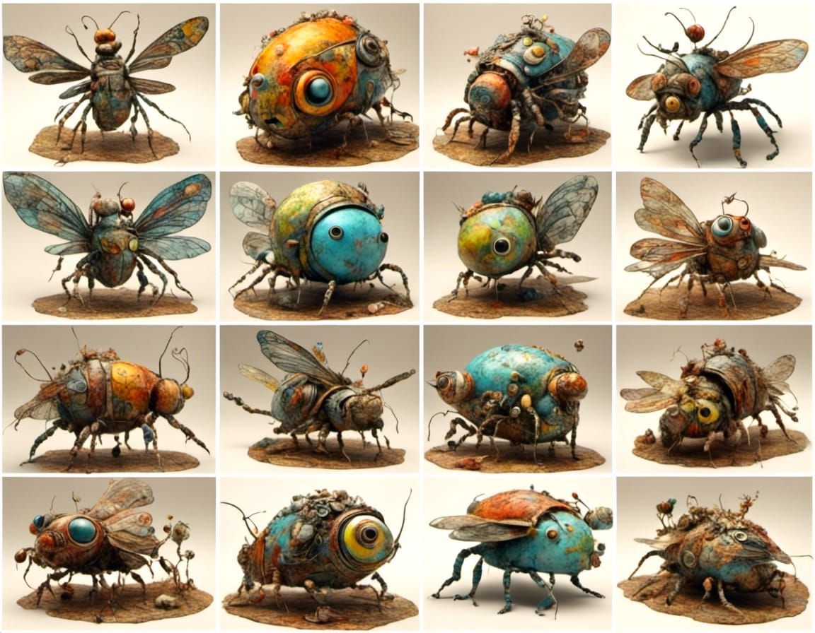 Anthropomorphic Insects Chalk Art Portals to Surreal Univers...