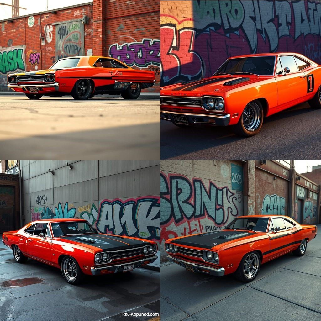 Vibrant 1970 Plymouth Roadrunner, Custom Racing Wheels, Broo...