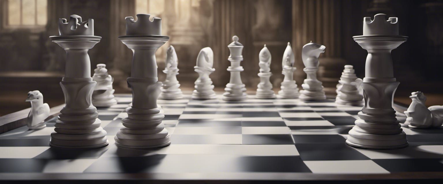 Animated Chessboard in 3D with Moving Pieces