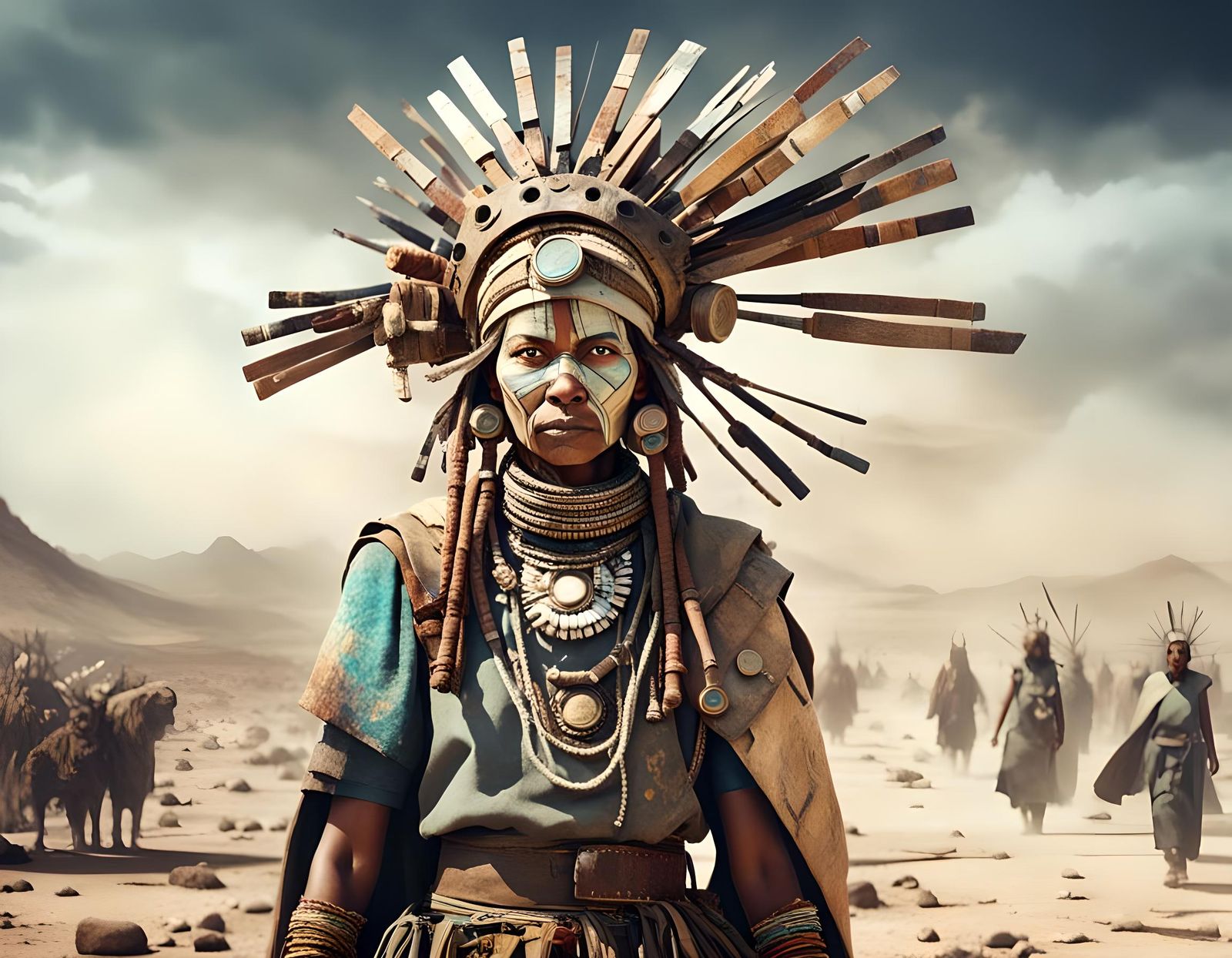 Post-Civilization Leader in Barren Wastelands