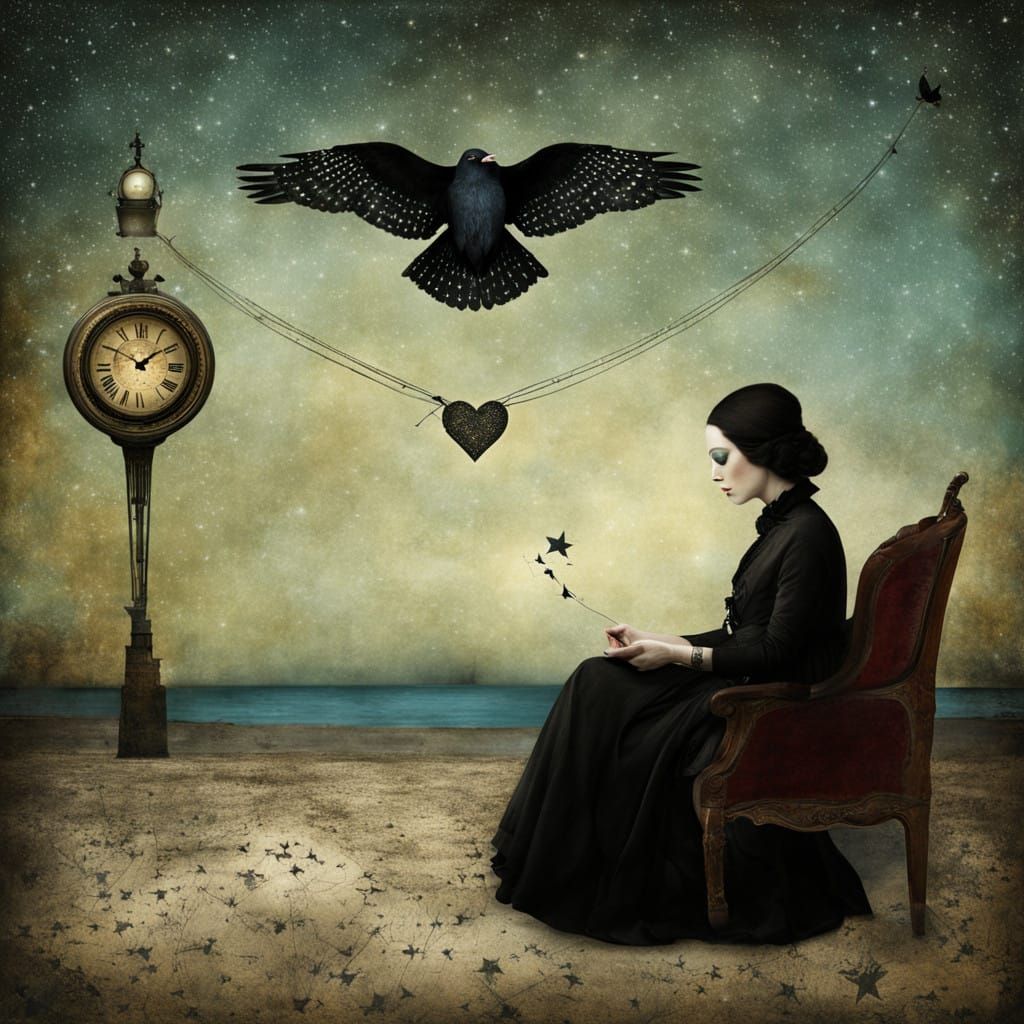 all seeing eye, ravens, otherworldly waiting room, Catrin Welz-Stein, heart, Emily Gravett, exhaustion, stars, open, dig...