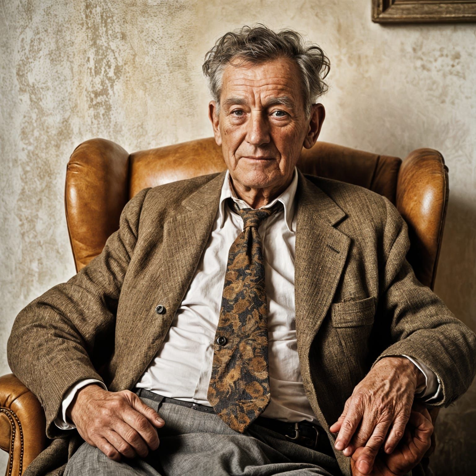 Photo of an old man portrait