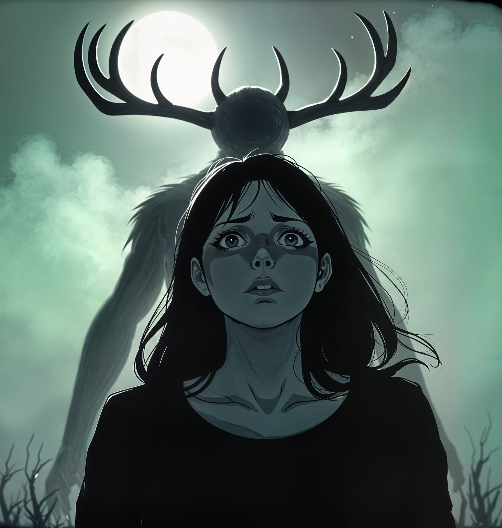 Eerie Wendigo Encounter in Found Footage Polaroid