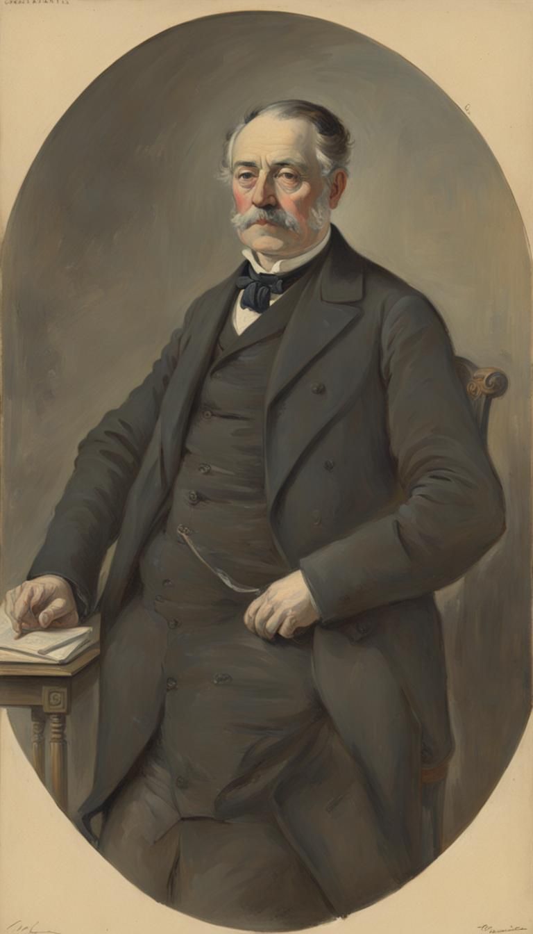 Classic Portrait in the Style of Animated Landscapes