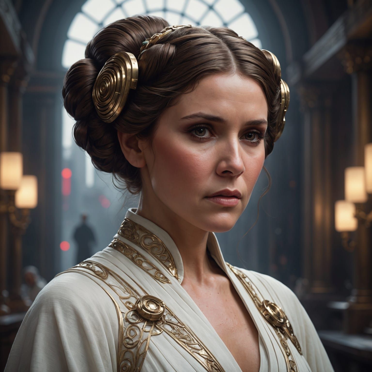 Princess Leia Portrait: Cinematic Digital Matte Painting