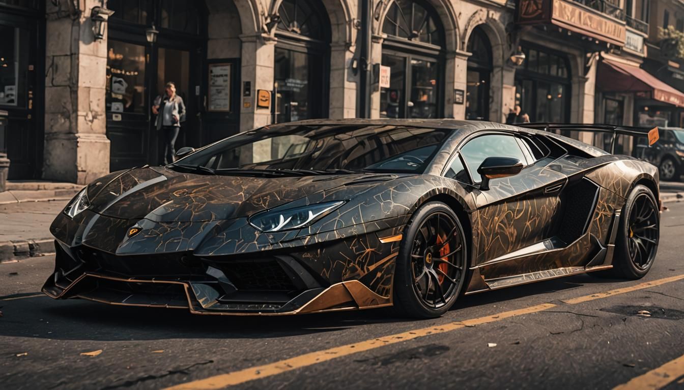 Lamborghini Aventador SVJ in Digital Matte Painting