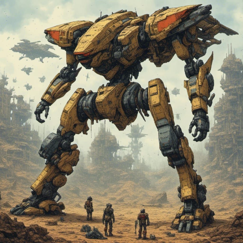 Futuristic War Machine in Graal Style
