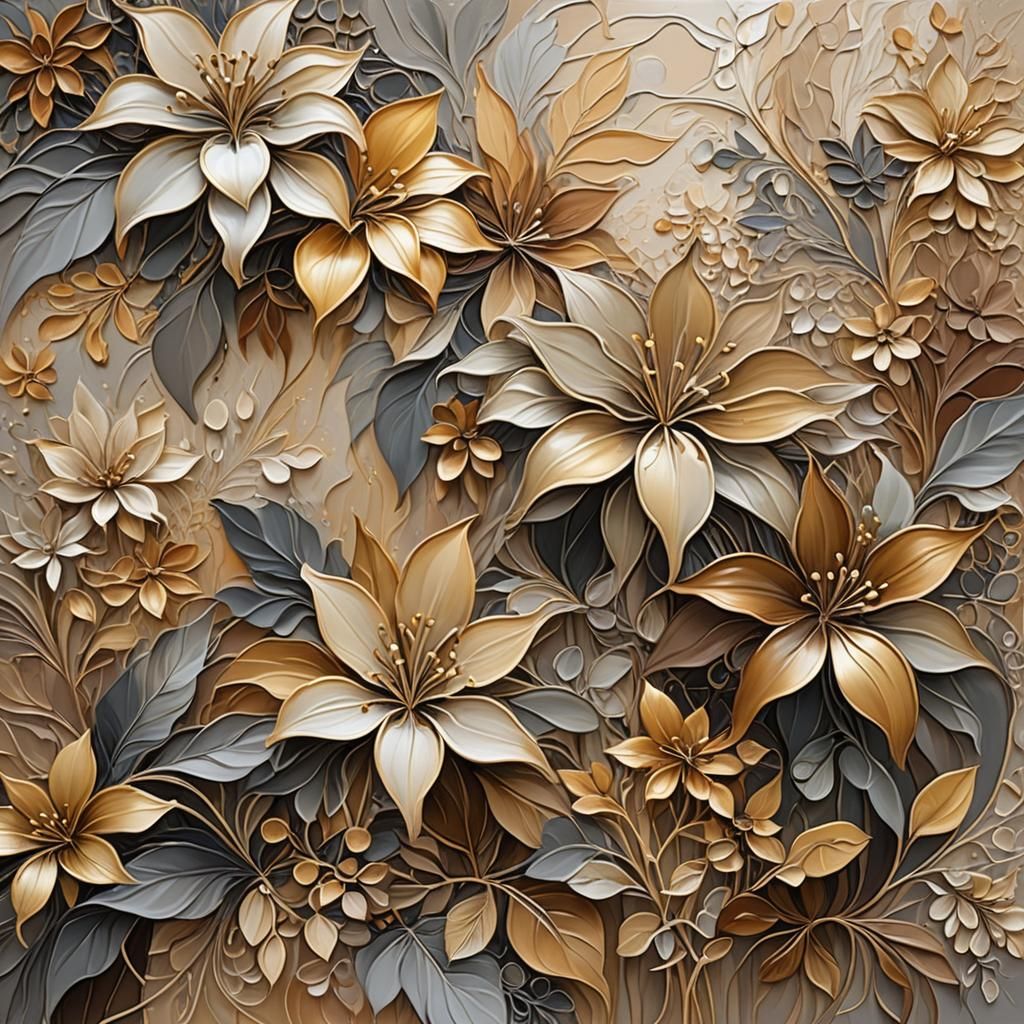 Botanical Abstract Painting in the Style of Joan Mitchell