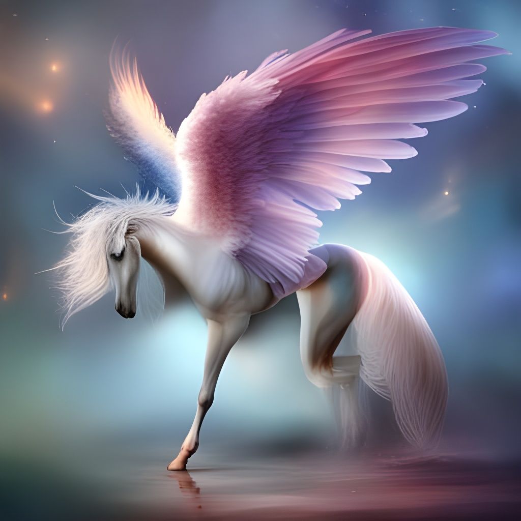 Pegasus bowing for respect