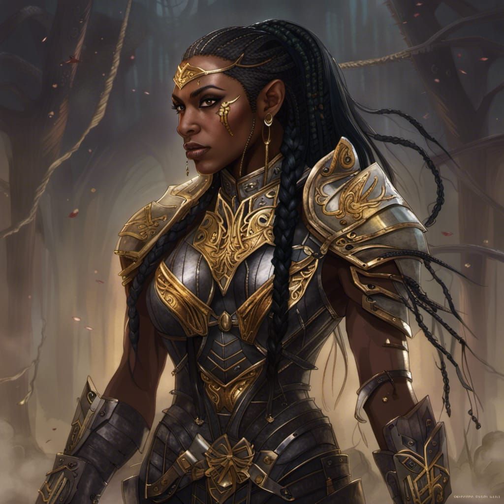 Elf Warrior Queen in Heavy Armor