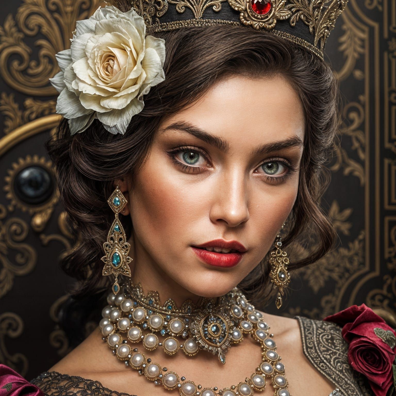 Queen of Spades: Posh and Proud in Detailed Setting